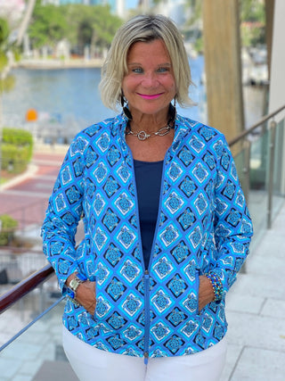 BAHAMA BLUE TURTLE FULL ZIPPER LULU-B
