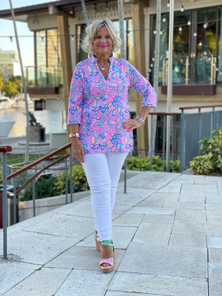 CAROLINA PAISLEY TUNIC LULU-B