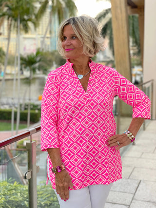 PINK DIAMONDS TUNIC LULU-B