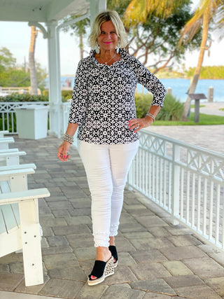 NAPLES DAY RUFFLE TOP LULU-B