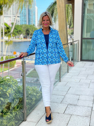 BAHAMA BLUE TURTLE FULL ZIPPER LULU-B