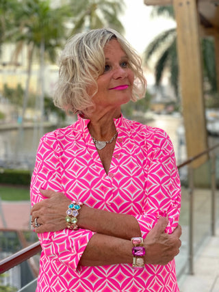 PINK DIAMONDS TUNIC LULU-B