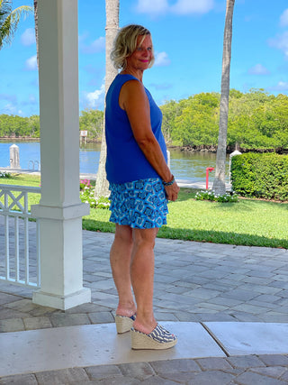 BAHAMA BLUE TURTLE CHA CHA SKORT LULU-B