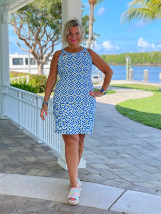 AQUA DIAMONDS BLUE CHA CHA SKORT LULU-B