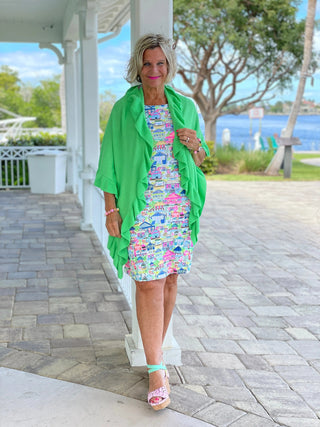 TIKI ESCAPE SHIFT DRESS LULU-B