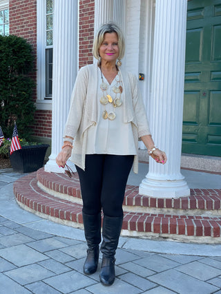 STONE  RUFFLE WRAP LULU-B