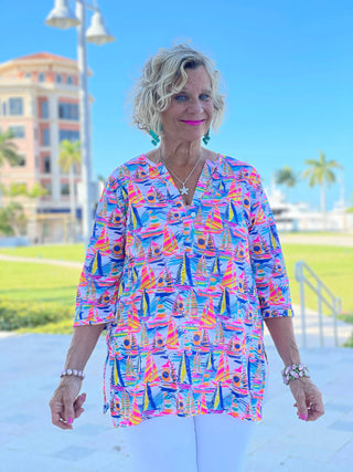 SAIL AWAY TUNIC - Cathys Place