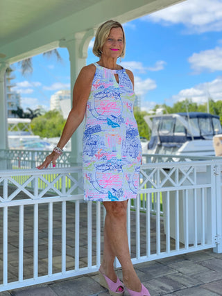 POST CARDS OF LOVE KEYHOLE DRESS - Cathys Place