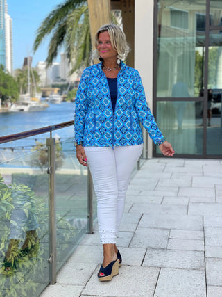 BAHAMA BLUE TURTLE FULL ZIPPER LULU-B