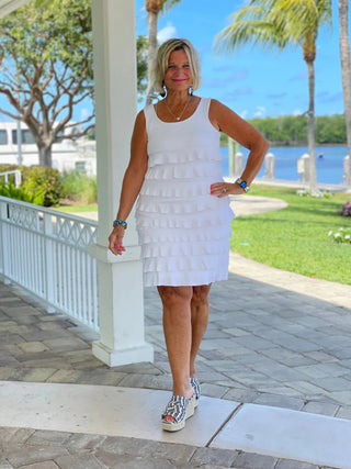 WHITE CHA CHA SKORT LULU-B