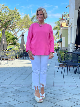 PINK LONG WAFFLE COTTON - Cathys Place