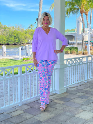 CAROLINA PAISLEY PALAZZO LULU-B