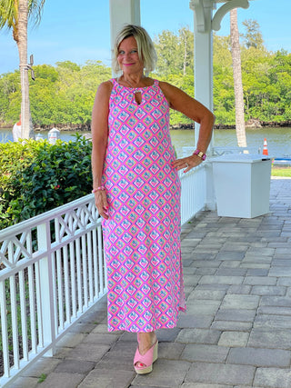 PALM TREE SIESTA KEYHOLE MAXI LULU-B