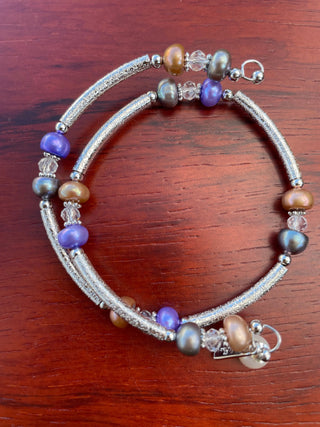 FRESH WATER PEARL LILAC BRACELET WRAP - Cathys Place
