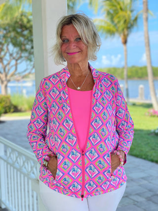 PALM TREE SIESTA FULL ZIPPER LULU-B