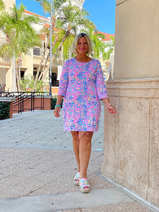 CAROLINA PAISLEY SLEEVE DRESS LULU-B