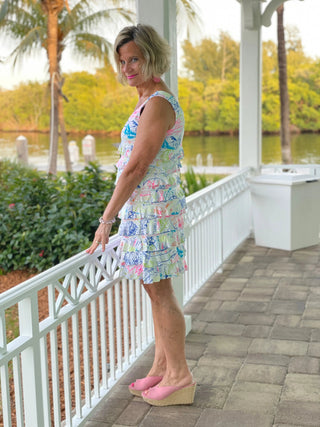 POST CARDS OF LOVE LAYERED RUFFLE DRESS - Cathys Place