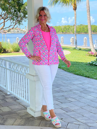 PALM TREE SIESTA FULL ZIPPER LULU-B