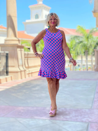 PINK SPADE HALTER RUFFLE LULU-B