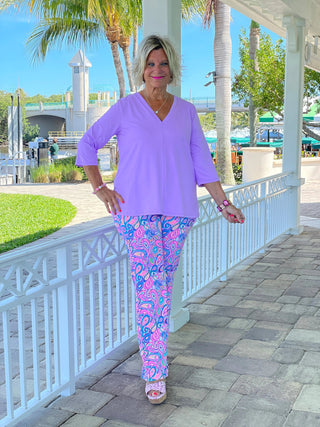 CAROLINA PAISLEY PALAZZO LULU-B