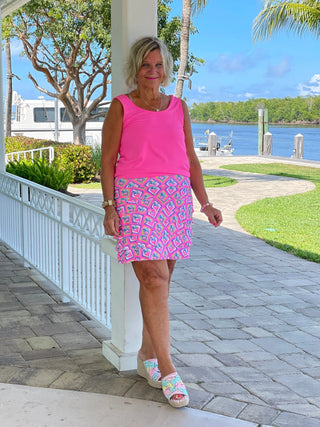 PALM TREE SIESTA CHA CHA SKORT LULU-B