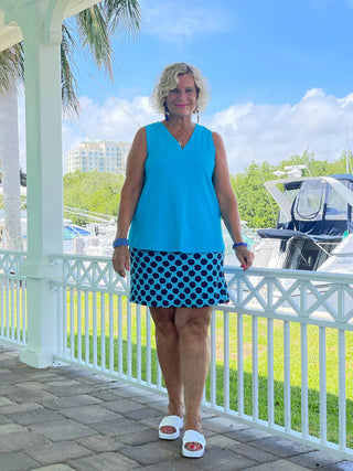 SEASIDE BLUE SKORT LULU-B