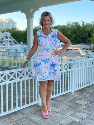 POST CARDS OF LOVE RUFFLE DRESS - Cathys Place