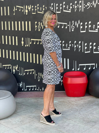 NAPLES DAY ELBOW DRESS LULU-B