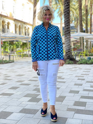 SEASIDE BLUE FULL ZIPPER - Cathys Place