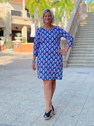 PINEAPPLE VACA SLEEVE DRESS LULU-B