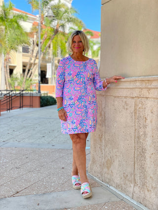 CAROLINA PAISLEY SLEEVE DRESS LULU-B