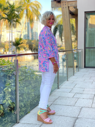 CAROLINA PAISLEY TUNIC LULU-B