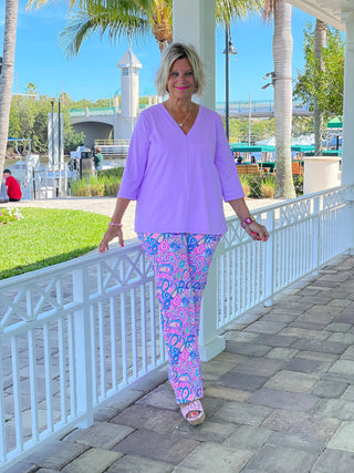 CAROLINA PAISLEY PALAZZO LULU-B