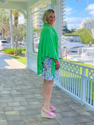 TIKI ESCAPE LAYERED RUFFLE DRESS LULU-B