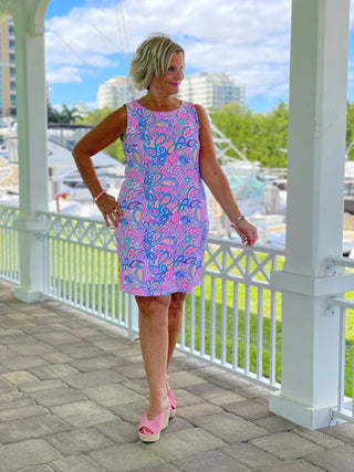 CAROLINA PAISLEY SHIFT DRESS LULU-B