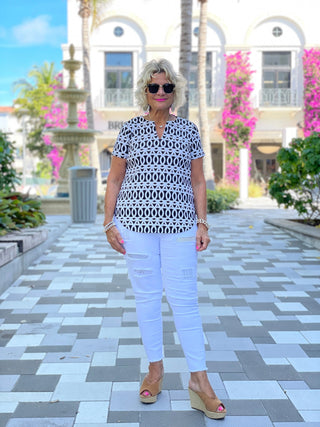 SANDBAR SHORT SLEEVE TOP - Cathys Place