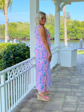CAROLINA PAISLEY KEYHOLE MAXI LULU-B