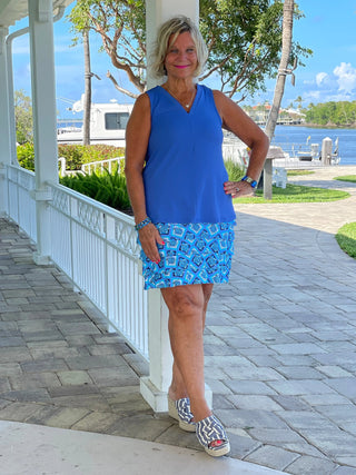 BAHAMA BLUE TURTLE CHA CHA SKORT LULU-B