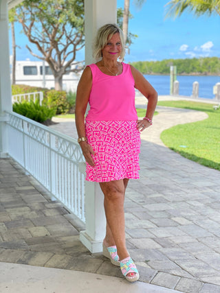 PINK DIAMOND CHA CHA SKORT LULU-B