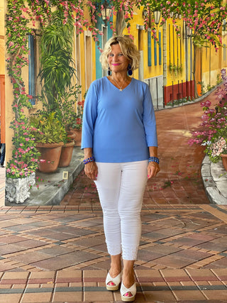LIGHT PERRI SLEEVE V NECKi LULU-B