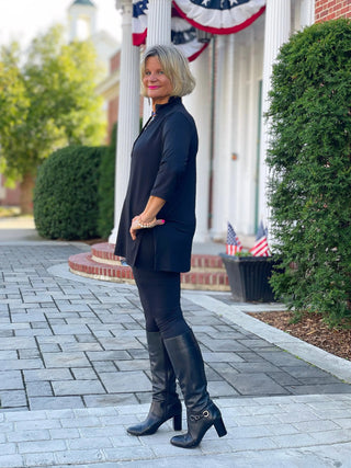 LULU-B  BLACK TUNIC LULU-B