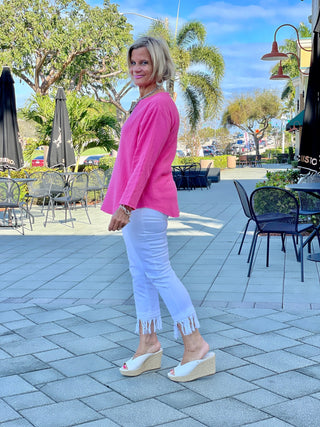 PINK LONG WAFFLE COTTON - Cathys Place