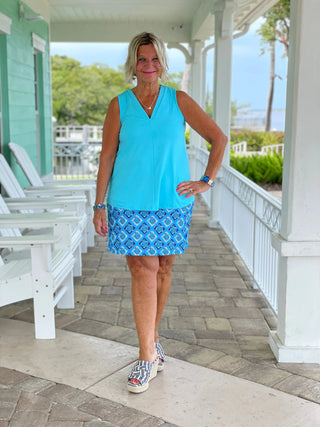 BAHAMA BLUE TURTLE SKORT LULU-B