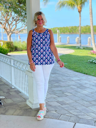 PINEAPPLE VACA HALTER TOP LULU-B