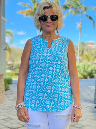 OCEAN MILE SLEEVELESS V NECK - Cathys Place