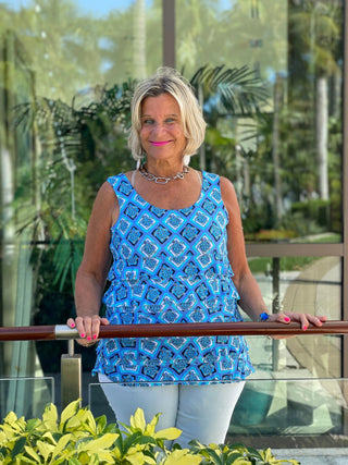 BAHAMA BLUE TURTLE CHA CHA TANK LULU-B