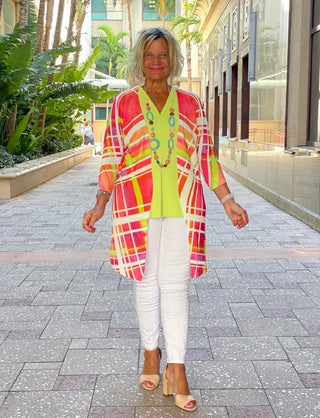 Ethyl Classic Long Length Cardi - POLAR ETHYL JEANS