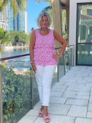 PALM TREE SIESTA CHA CHA TANK LULU-B