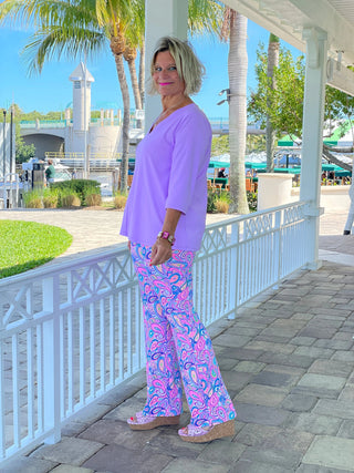 CAROLINA PAISLEY PALAZZO LULU-B