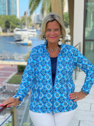 BAHAMA BLUE TURTLE FULL ZIPPER LULU-B